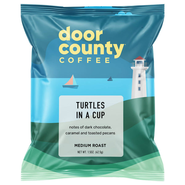 Turtles In a Cup Flavored Specialty Coffee, 1.5oz - Single pot