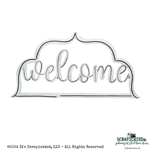 Changeable door hanger Door Candy™ Top Welcome