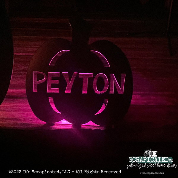 Free Standing Personalized Pumpkin