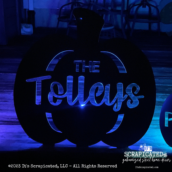 Free Standing Personalized Pumpkin