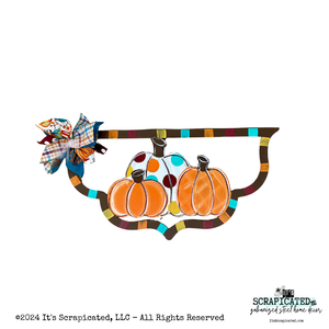 Fall Changeable Door Hanger Door Candy™ 3 Pumpkins