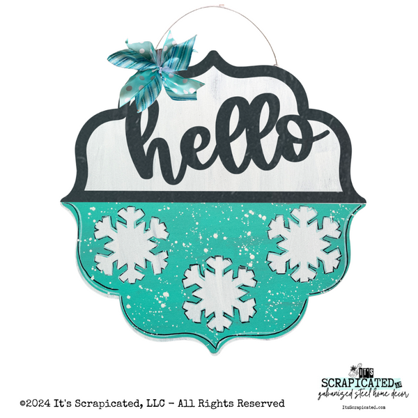 Winter Changeable Door Hanger Door Candy™ Snowflakes