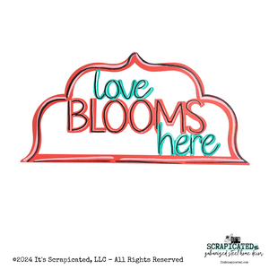 Changeable Door Hanger Top Love Blooms Here