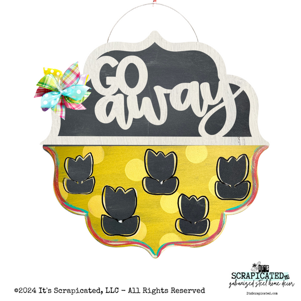 Changeable Door Hanger Door Candy™ Cutout Tulips