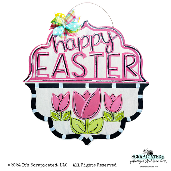 Spring Changeable Door Hanger Door Candy™ 3 Tulips