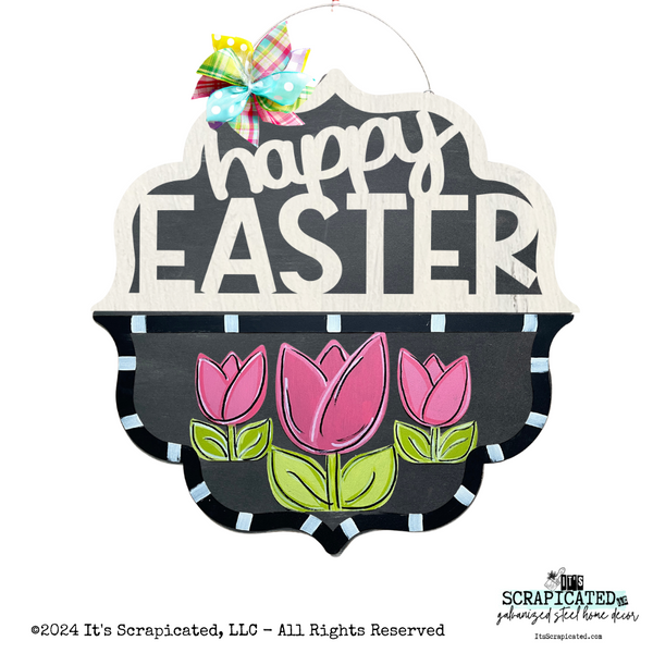 Spring Changeable Door Hanger Door Candy™ 3 Tulips