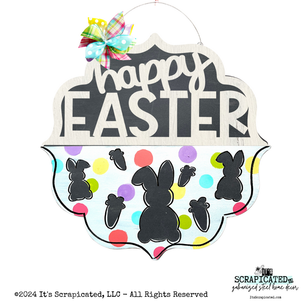 Easter Changeable Door Hanger Door Candy™ Bunnies and Carrots