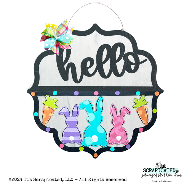 Easter Changeable Door Hanger Door Candy™ 3 Bunnies
