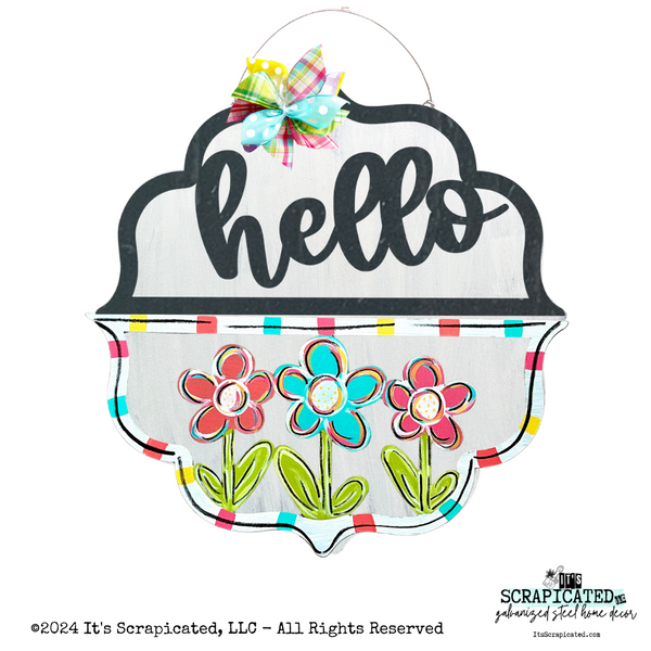Spring Changeable Door Hanger Door Candy™ 3 Flowers