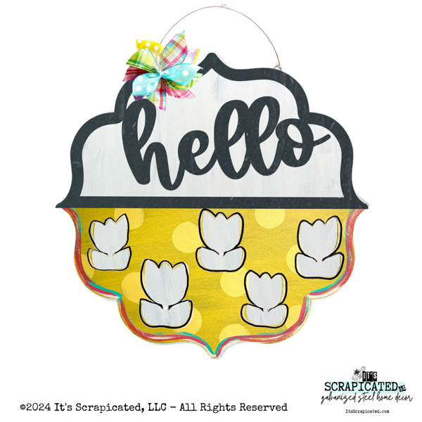 Changeable Door Hanger Door Candy™ Cutout Tulips