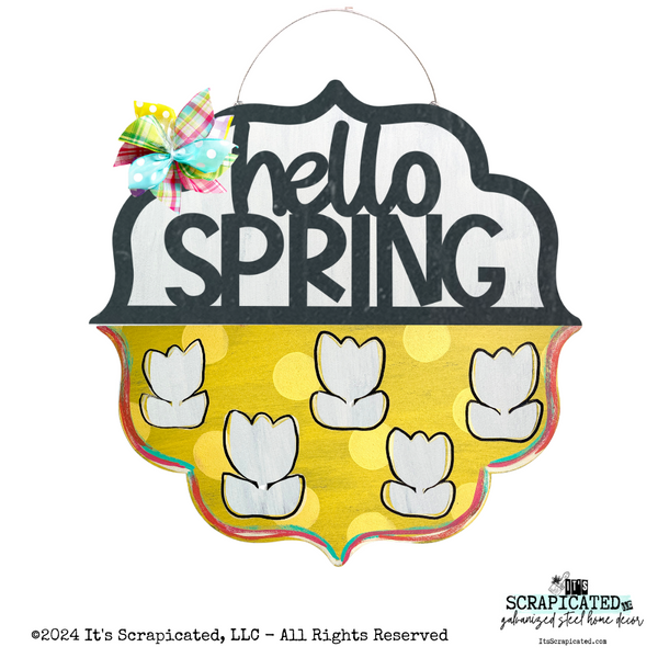 Changeable Door Hanger Door Candy™ Cutout Tulips