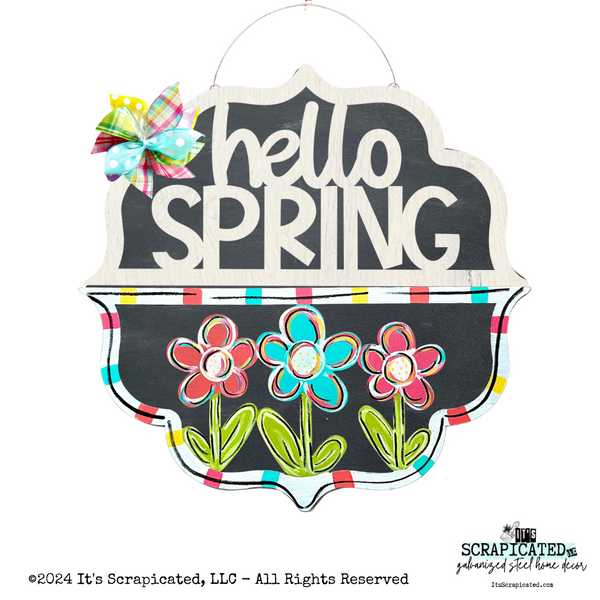 Spring Changeable Door Hanger Door Candy™ 3 Flowers
