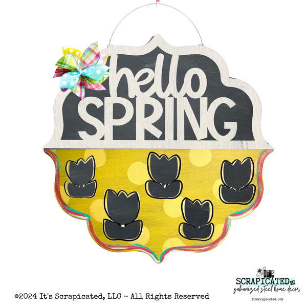 Changeable Door Hanger Door Candy™ Cutout Tulips