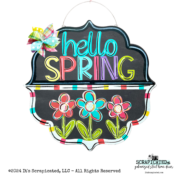 Spring Changeable Door Hanger Door Candy™ 3 Flowers