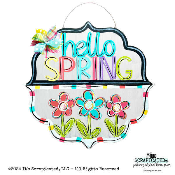Spring Changeable Door Hanger Door Candy™ 3 Flowers