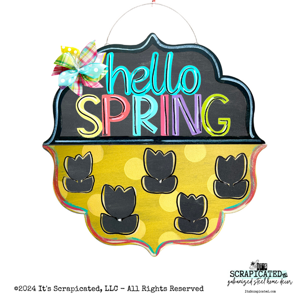 Changeable Door Hanger Door Candy™ Cutout Tulips