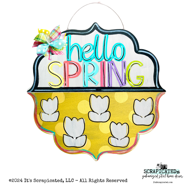 Changeable Door Hanger Door Candy™ Cutout Tulips