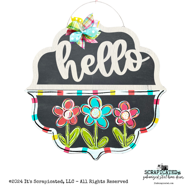 Spring Changeable Door Hanger Door Candy™ 3 Flowers