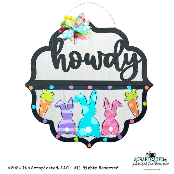 Easter Changeable Door Hanger Door Candy™ 3 Bunnies
