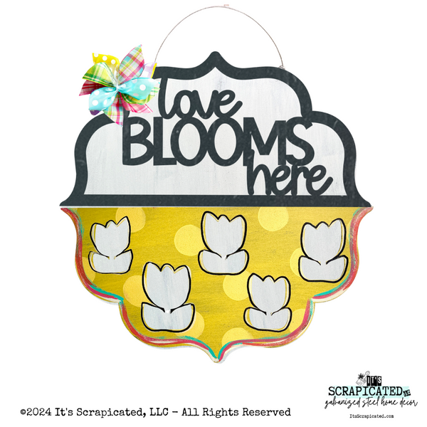 Changeable Door Hanger Door Candy™ Cutout Tulips