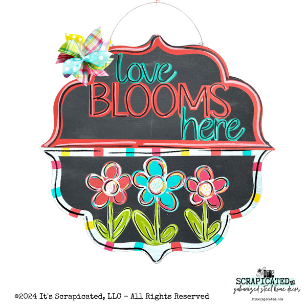 Spring Changeable Door Hanger Door Candy™ 3 Flowers