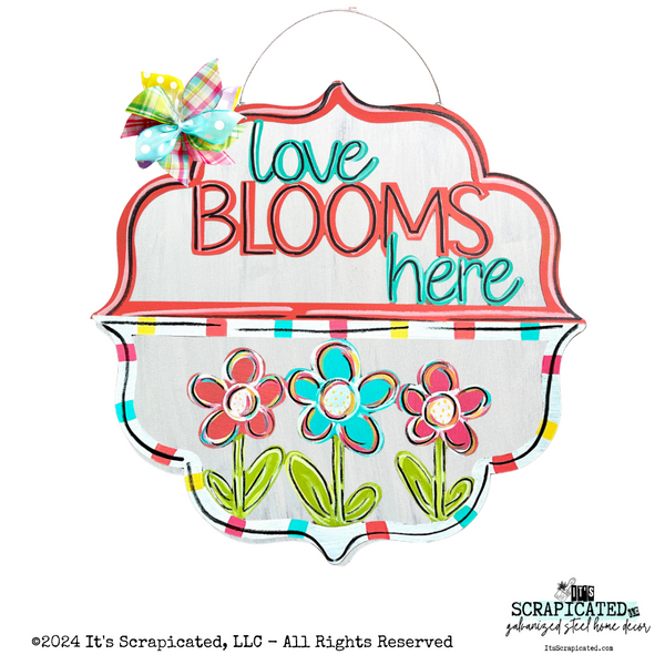 Spring Changeable Door Hanger Door Candy™ 3 Flowers