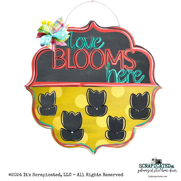 Changeable Door Hanger Door Candy™ Cutout Tulips