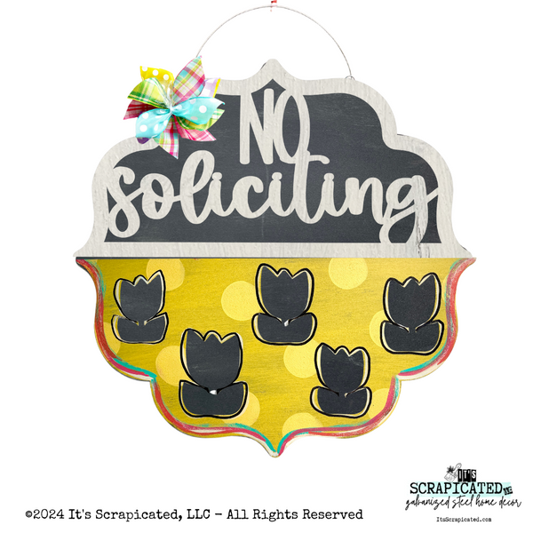 Changeable Door Hanger Door Candy™ Cutout Tulips