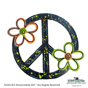 Standing Peace Sign With Flowers