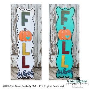 Porch Candy® Fall Changeable Porch Sign Fall Vibes