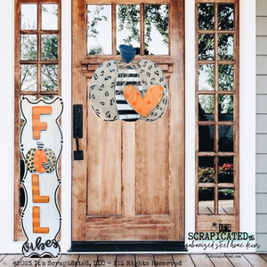 Porch Candy® Fall Changeable Porch Sign Fall Vibes Leopard Print