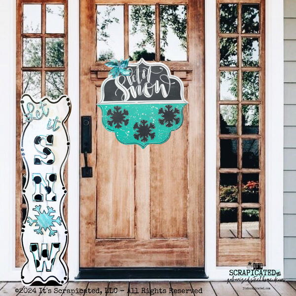 Winter Changeable Door Hanger Door Candy™ Snowflakes