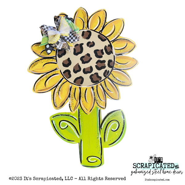 Summer and Fall Door Hanger Sunflower with Stem