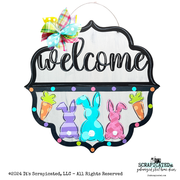 Easter Changeable Door Hanger Door Candy™ 3 Bunnies