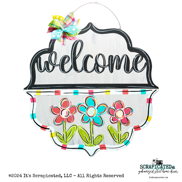 Spring Changeable Door Hanger Door Candy™ 3 Flowers