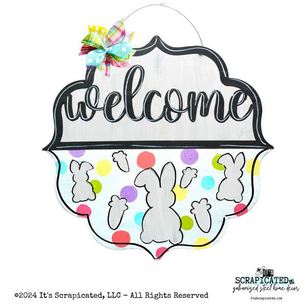 Easter Changeable Door Hanger Door Candy™ Bunnies and Carrots