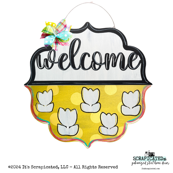 Changeable Door Hanger Door Candy™ Cutout Tulips