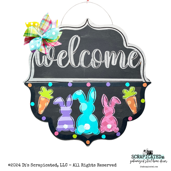 Easter Changeable Door Hanger Door Candy™ 3 Bunnies