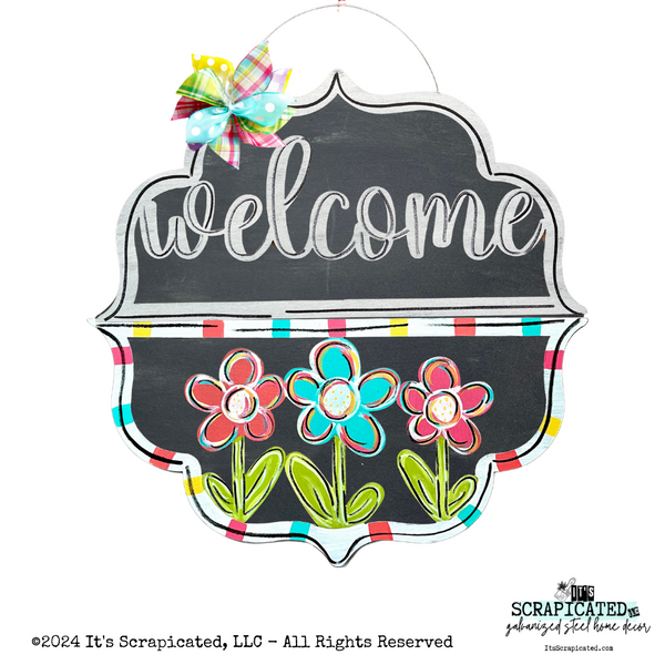 Spring Changeable Door Hanger Door Candy™ 3 Flowers