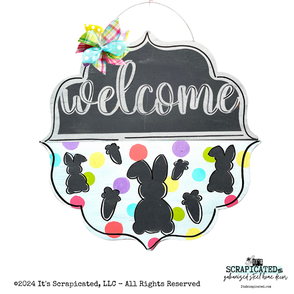 Easter Changeable Door Hanger Door Candy™ Bunnies and Carrots