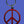 Load image into Gallery viewer, Peace sign keychain