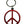 Load image into Gallery viewer, Peace sign keychain
