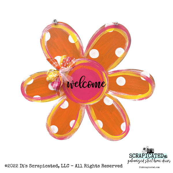 Spring Door Hanger 6 Petal Flower