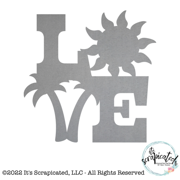 Love Summer Sun Palm Tree