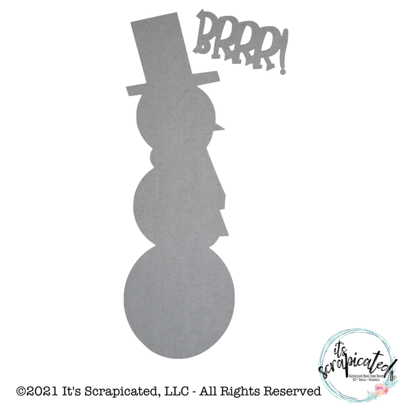 Porch Candy® - BRRR SNOWMAN - Bare Metal Design Set It's Scrapicated, LLC