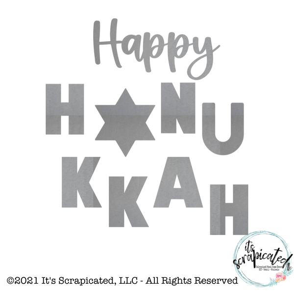 Porch Candy® - HAPPY HANUKKAH - Bare Metal Design Set