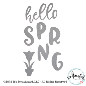 Porch Candy® - HELLO SPRING - Bare Metal Design Set It's Scrapicated, LLC 