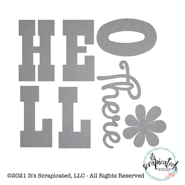 Porch Candy® - HELLO THERE - Bare Metal Design Set It's Scrapicated, LLC