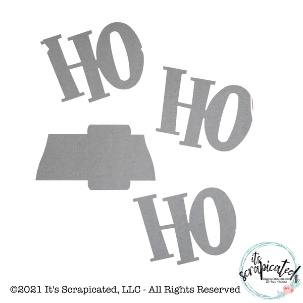 Porch Candy® - HO HO HO - Bare Metal Design Set It's Scrapicated, LLC