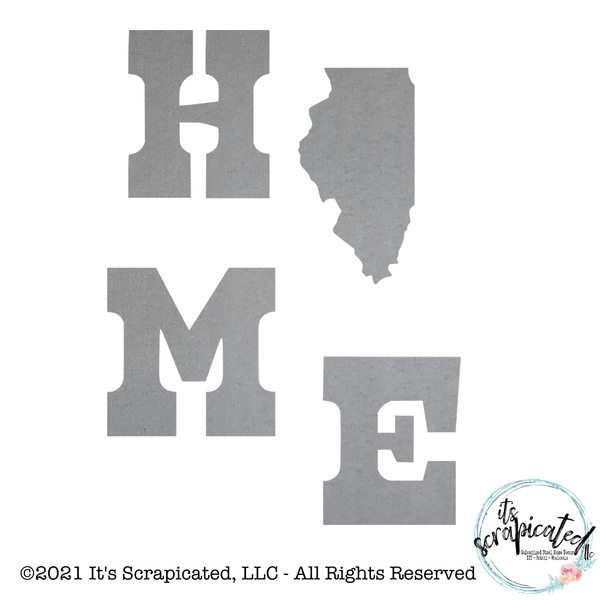 Porch Candy® Home Illinois Bare Metal